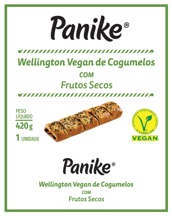 Wellington vegan de cogumelos com frutos secos